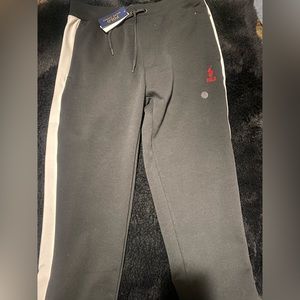 Polo by Ralph Lauren sweatpants, size: M, color black and white.